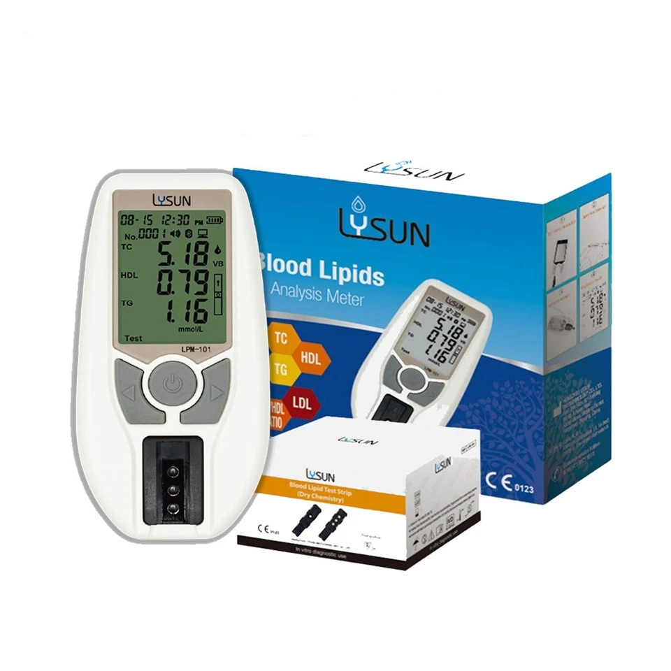 Poct 3 in 1 TC/TG/HDL qon lipidini tahlil qilish o'lchagichi uyda xolesterin testi
