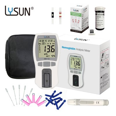 Lyun HBM -102 Portativ uy, gemoglobin sinovi mashinasi Digitale gemoglobin analizator gemoglobin hisoblagichlari